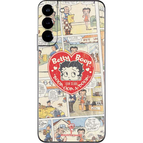 Betty Boop Comic Strip Galaxy S22 Plus Skin